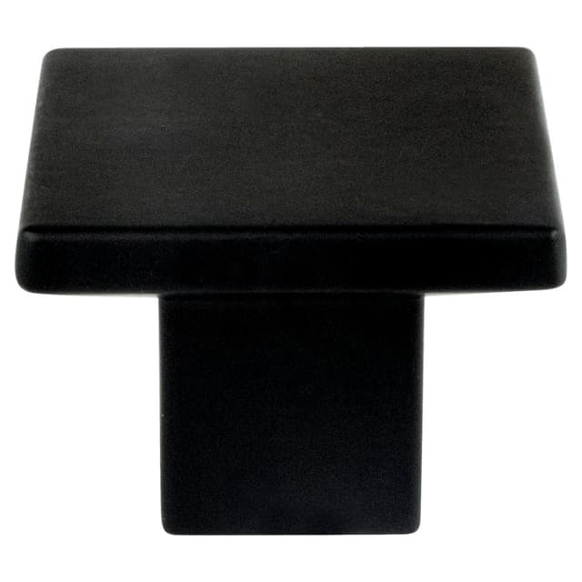 1-3/16" Elevate Square Knob, Matte Black