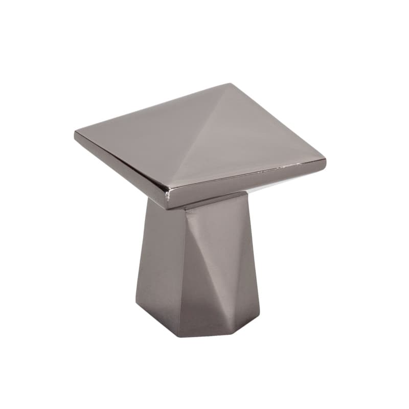 1-3/16" Swagger Square Knob, Black Nickel