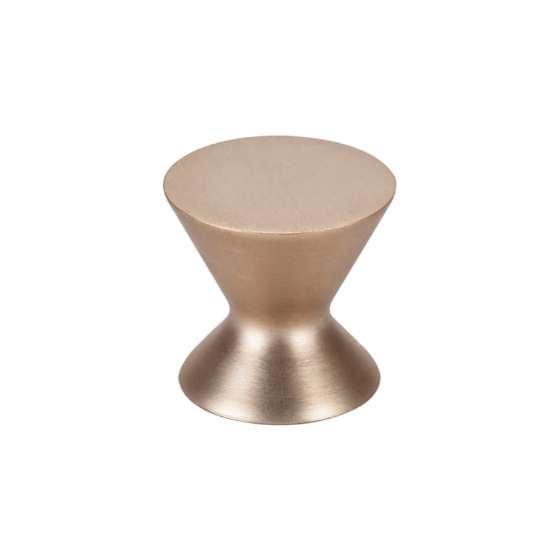1-1/2" Domestic Bliss Round Knob, Modern Brushed Gold