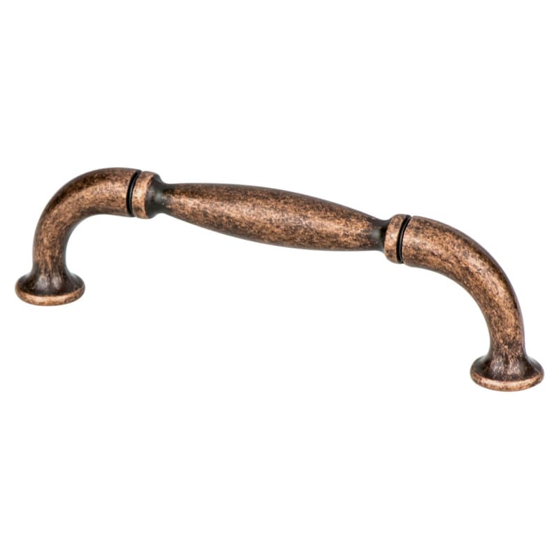 96mm Euro Rustica Flat Pull, Rustic Copper