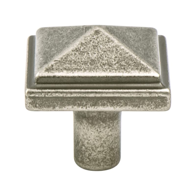 1-3/16" Rhapsody Square Knob, Weathered Nickel