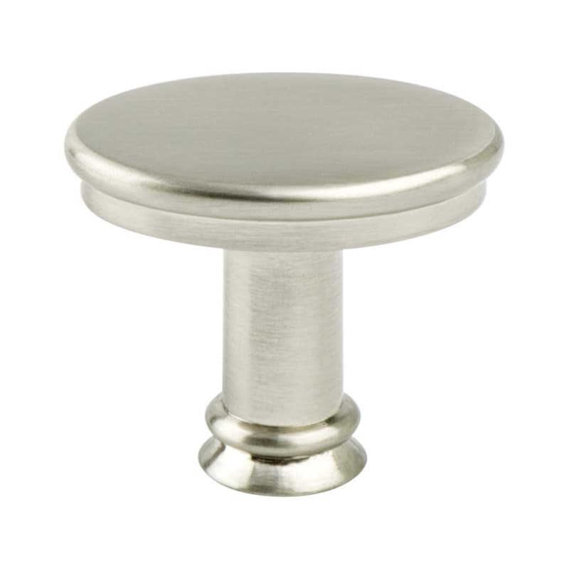 1-7/16" Dierdra Flat Oval Knob, Brushed Nickel
