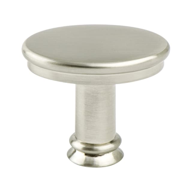 1-7/16" Dierdra Flat Oval Knob, Brushed Nickel