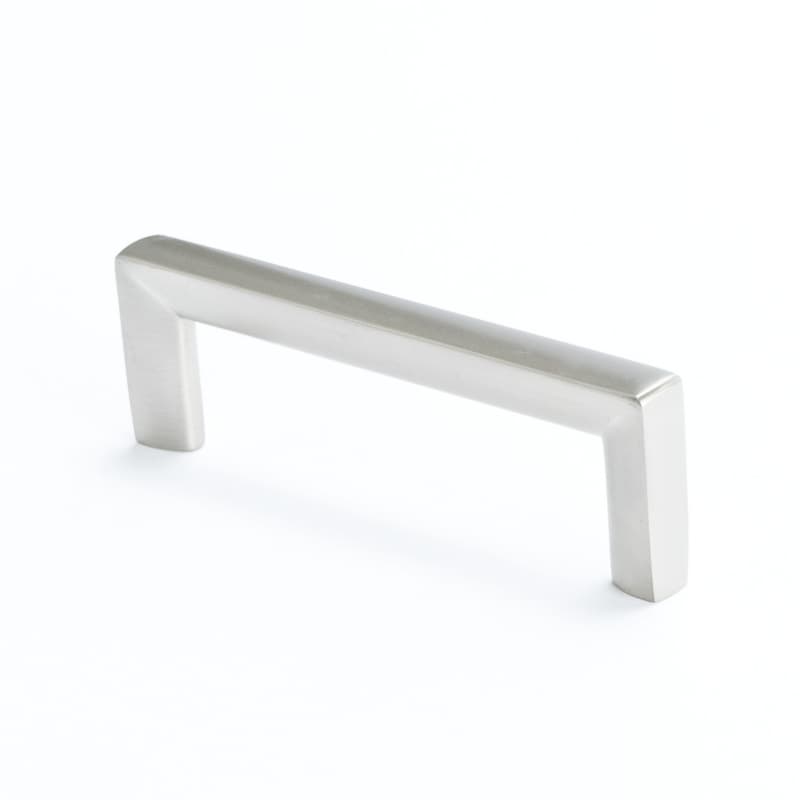 96mm Metro Decorative Bar Pull, Brushed Nickel
