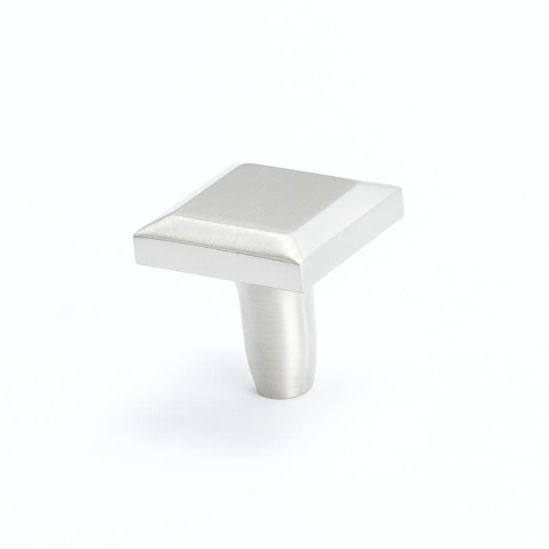 1-3/16" Metro Square Knob, Brushed Nickel