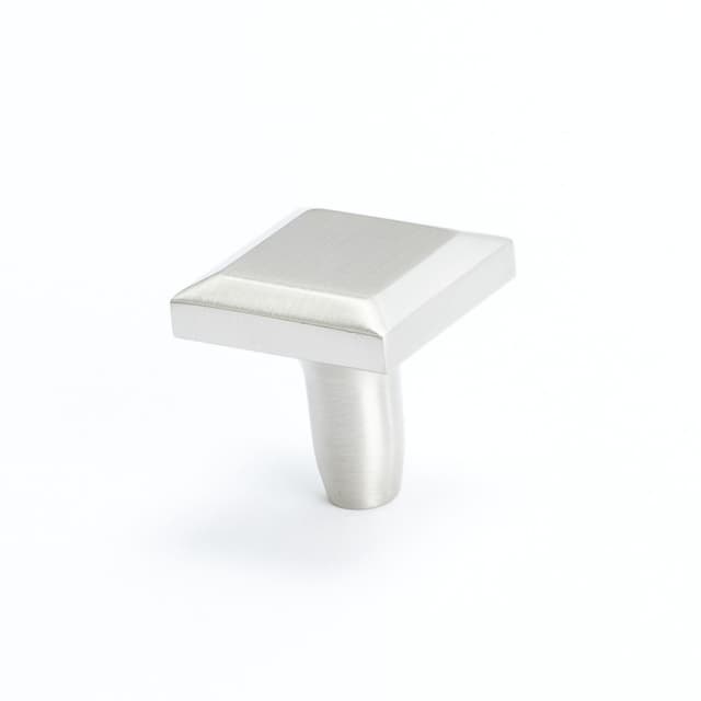 1-3/16" Metro Square Knob, Brushed Nickel