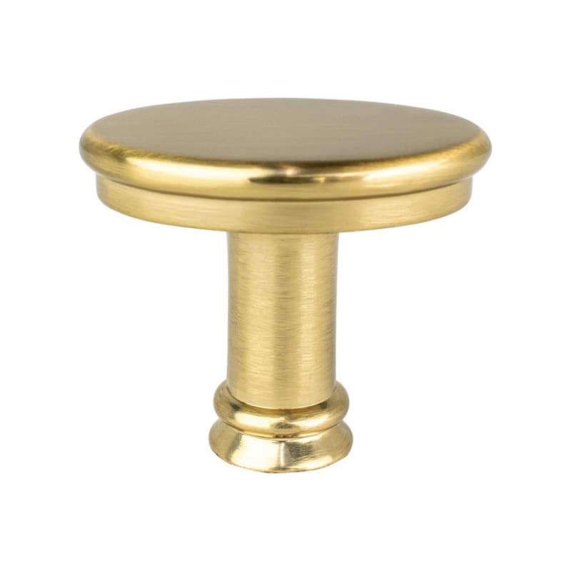 1-7/16" Dierdra Round Knob, Modern Brushed Gold