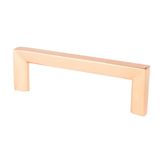 96mm Metro Decorative Bar Pull, Polished Copper