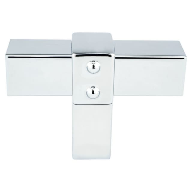 2" Rivet Rebel T-Knob, Polished Chrome