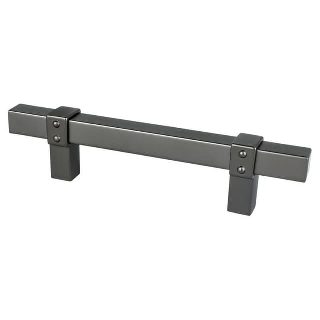 3-3/4" Rivet Rebel Handle Pull, Slate