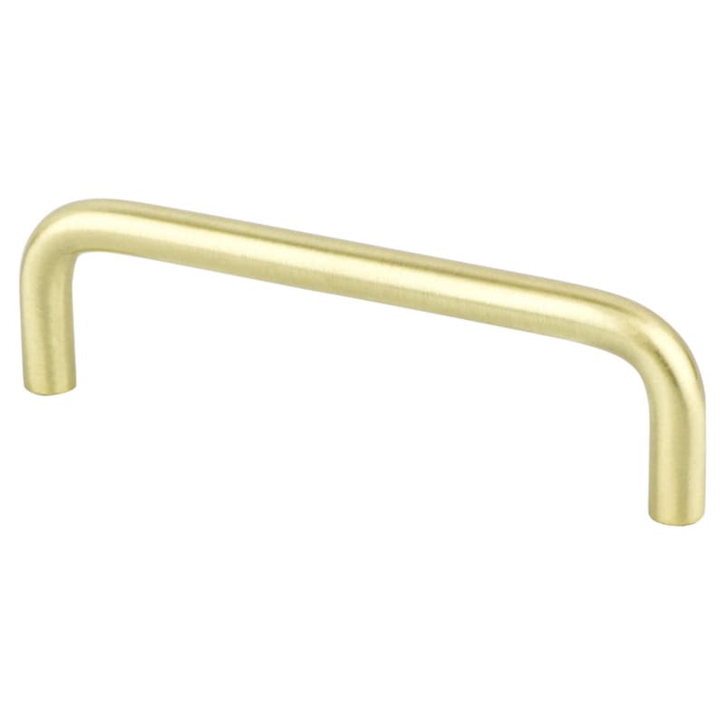 3-25/32" Zurich Wire Pull, Satin Brass, 4-1/16" Length