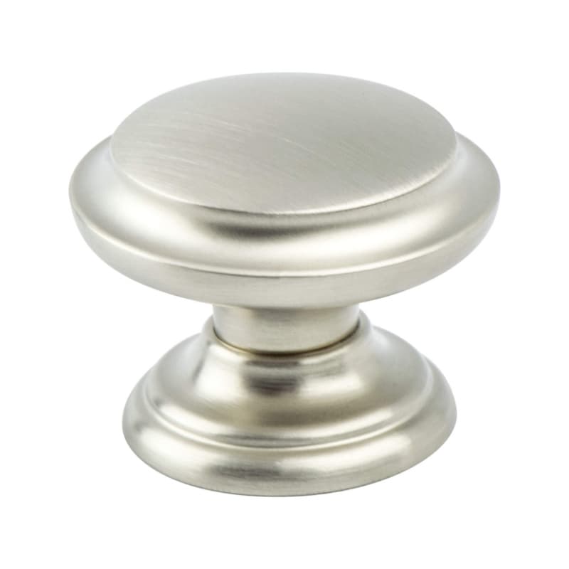 35mm Euro Classica Ringed Knob, Brushed Nickel