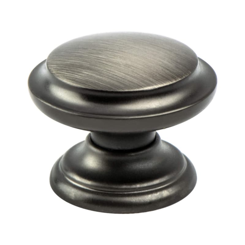 35mm Euro Classica Ringed Knob, Brushed Tin
