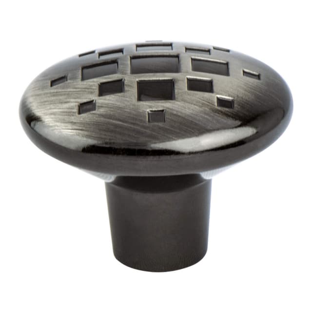 34mm Overture Round Knob, Rustic Black Nickel