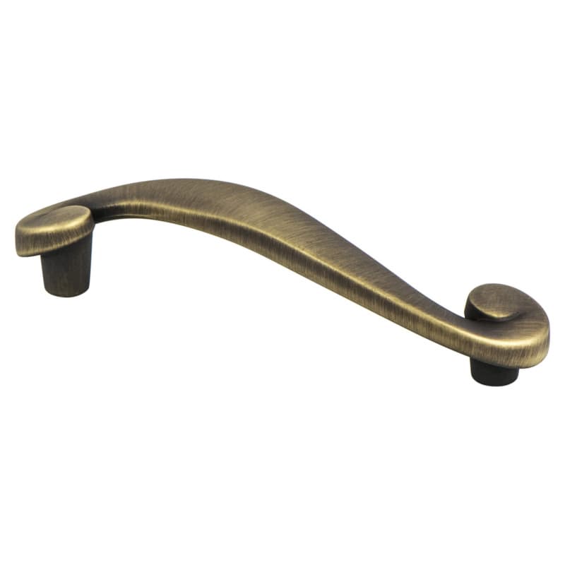 96mm Sonata Handle Pull, Rustic Brushed Brass