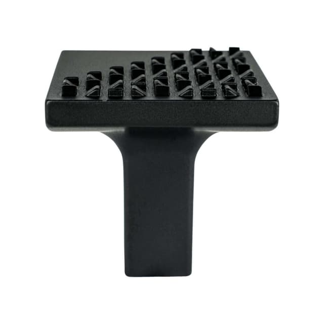 1-3/16" Roque Square Knob, Matte Black