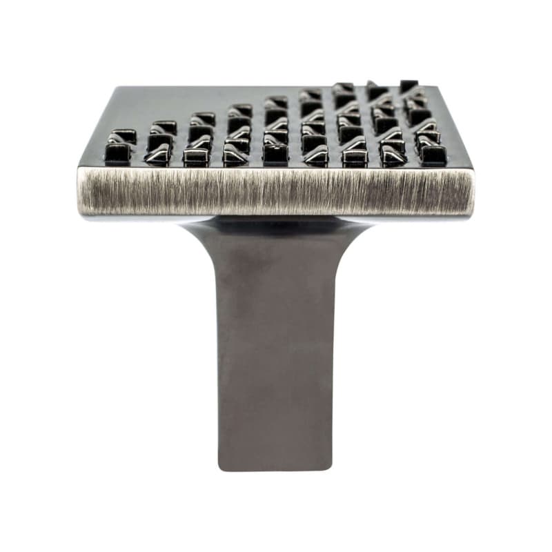 1-3/16" Roque Square Knob, Vintage Nickel