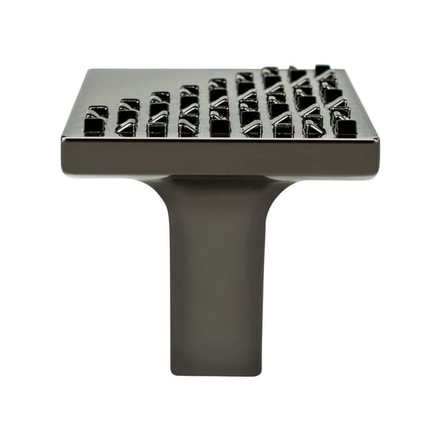 1-3/16" Roque Square Knob, Black Nickel