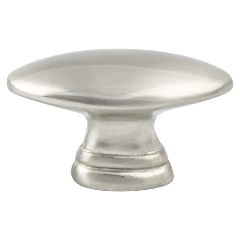 1-7/16" Advantage Plus-6 Oval Knob, Brushed Nickel