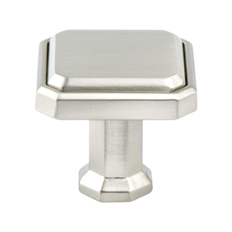 1-3/16" Harmony Square Knob, Brushed Nickel