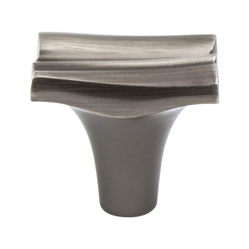 1-5/16" Puritan Rectangle Knob, Brushed Tin