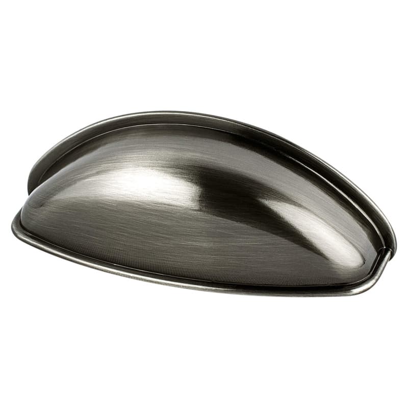 64mm Euro Moderno Cup Pull, Brushed Black Nickel