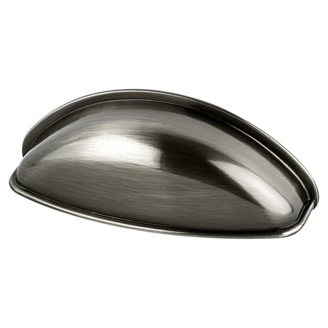 64mm Euro Moderno Cup Pull, Brushed Black Nickel