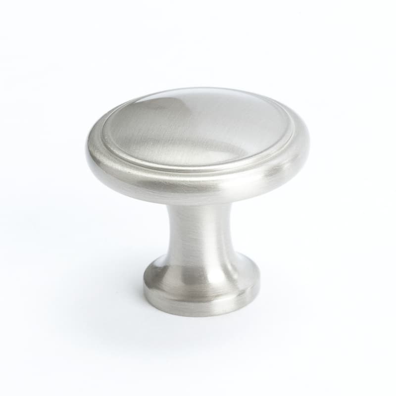 1-1/8" American Classics Ringed Knob, Brushed Nickel