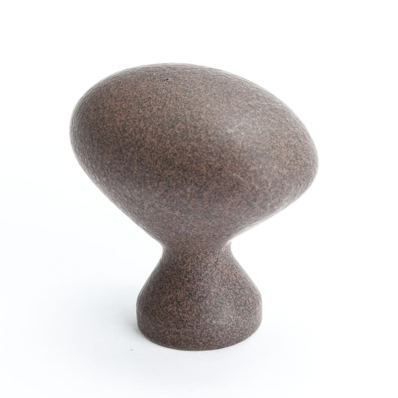 1-5/16" American Classics Oval Knob, Dull Rust