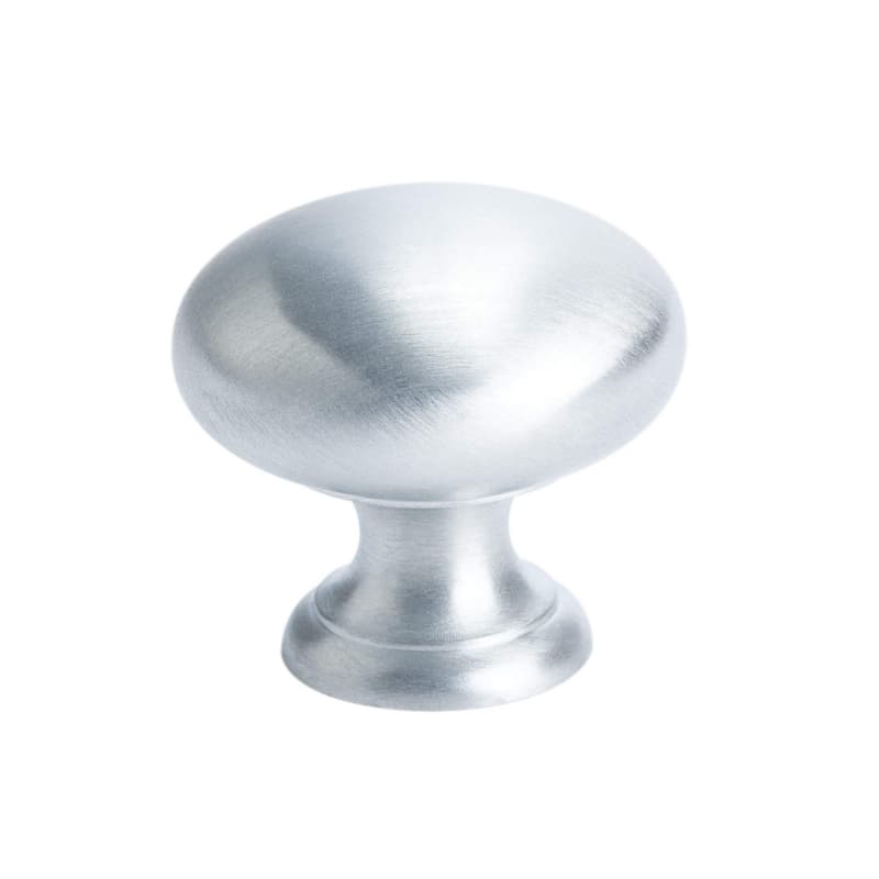 1-1/4" Plymouth Round Knob, Satin Chrome