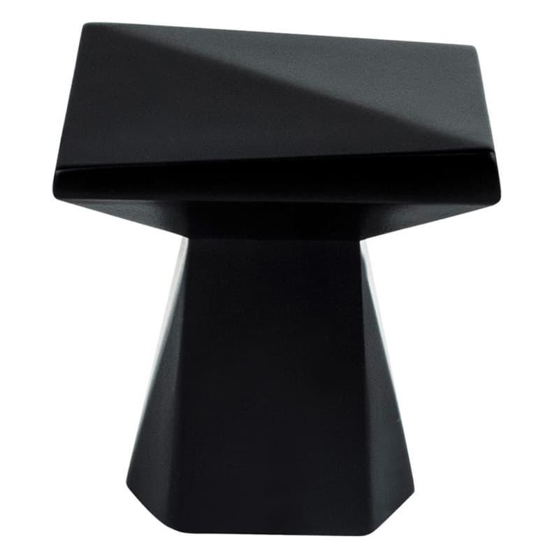1-3/16" Swagger Square Knob, Matte Black