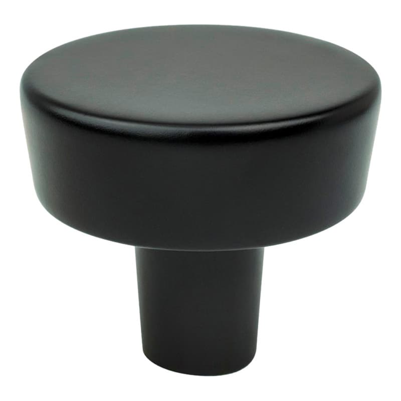 1-9/32" Brookridge Round Knob, Matte Black