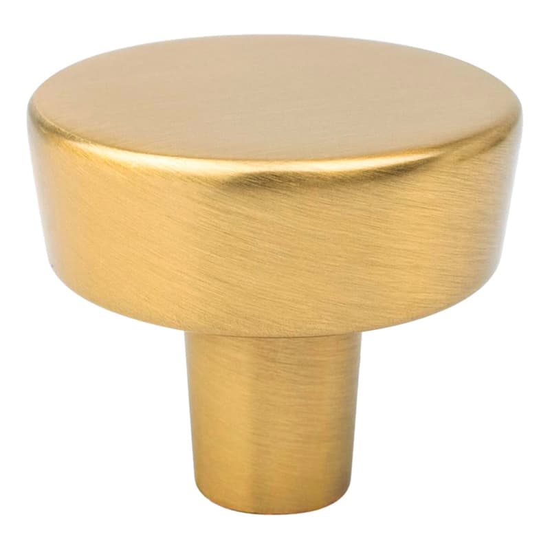 1-9/32" Brookridge Round Knob, Modern Brushed Gold