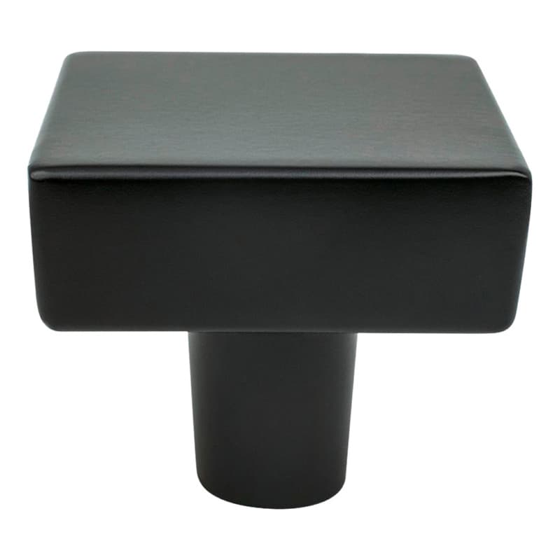 1-3/8" Brookridge Square Knob, Matte Black