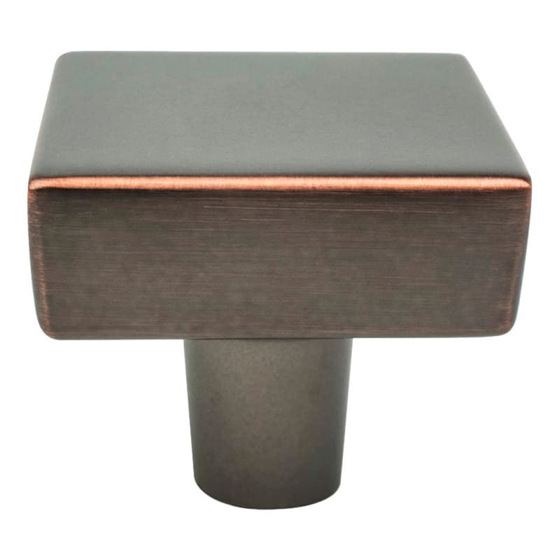 1-3/8" Brookridge Square Knob, Verona Bronze