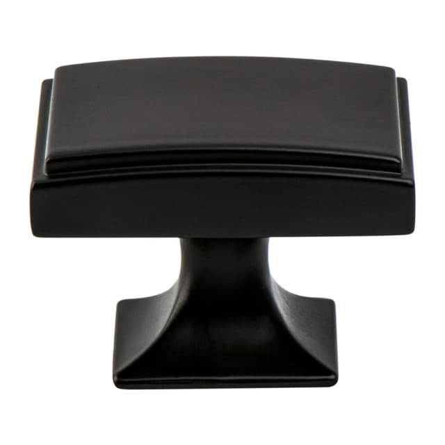1-9/16" Hearthstone Rectangle Knob, Matte Black