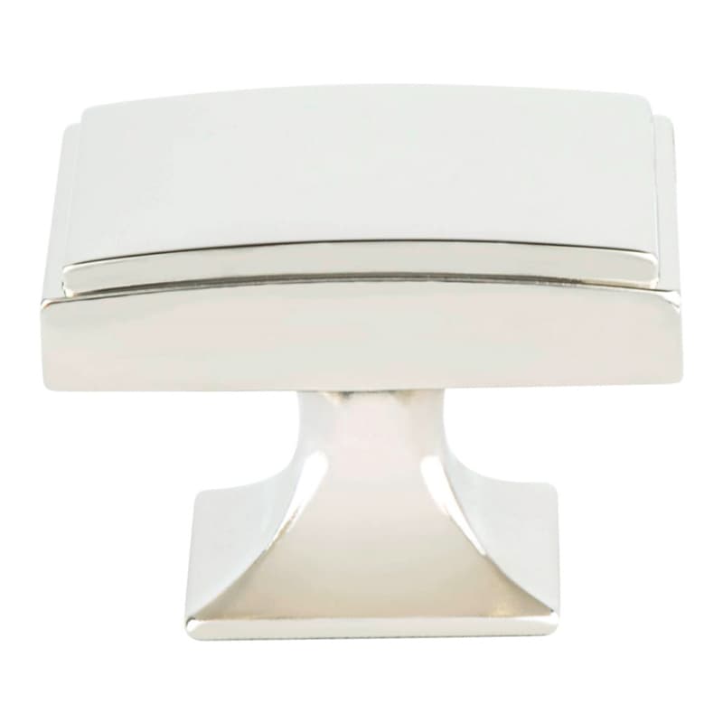 1-9/16" Designers' Group-10 Rectangle Knob, Polished Nickel