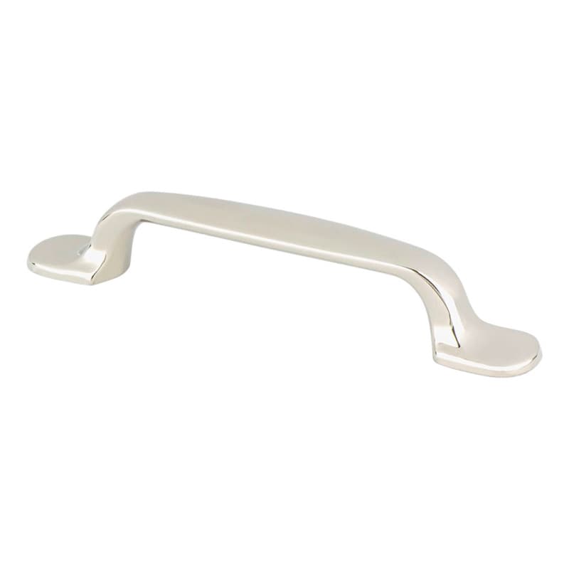 96mm Designers Group-10 Handle Pull, Polished Nickel, 5-1/4" Length