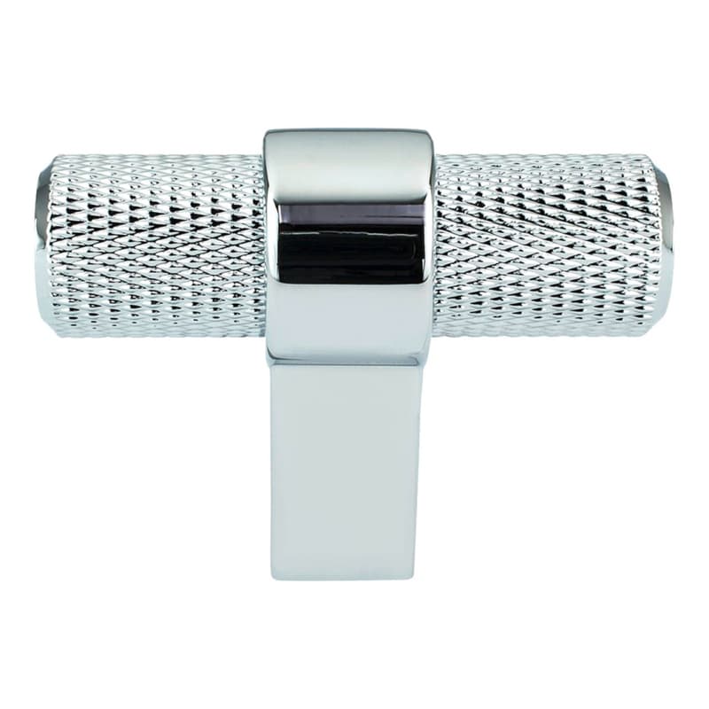 2" Radial Reign T-Handle Knob, Polished Chrome