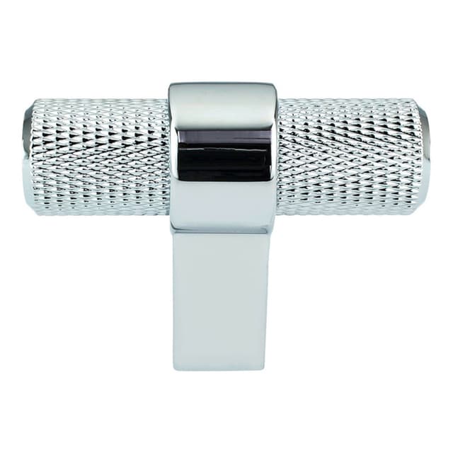2" Radial Reign T-Handle Knob, Polished Chrome