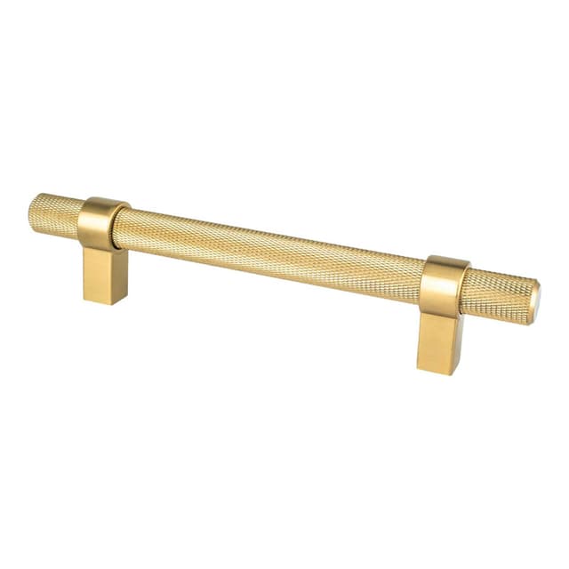 5-1/16" Radial Reign Bar Pull, Modern Brushed Gold