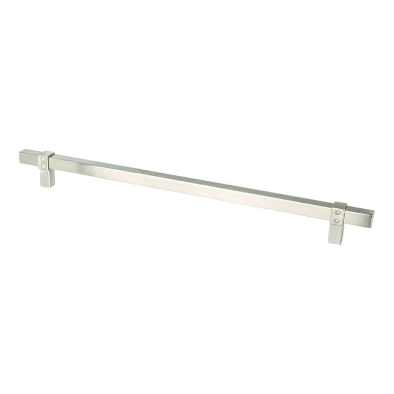 12" Rivet Rebel Appliance Pull, Brushed Nickel