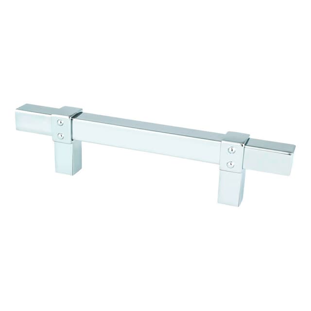 3-25/32" Rivet Rebel Handle Pull, Polished Chrome