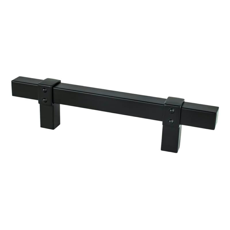 3-25/32" Rivet Rebel Handle Pull, Matte Black