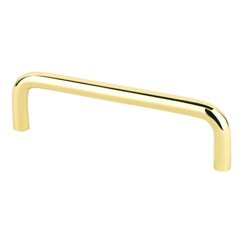 4" Zurich Wire Pull, Polished Brass, 4-5/16" Length