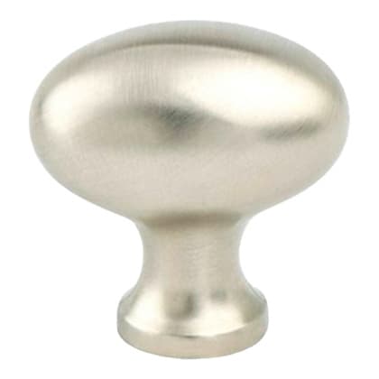1-3/16" Valencia Oval Knob, Brushed Nickel
