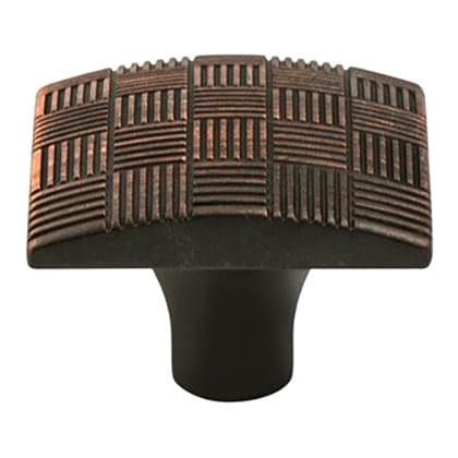 1-1/8" Virtuoso Small Square Knob, Verona Bronze