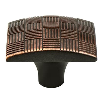 1-3/8" Virtuoso Large Square Knob, Verona Bronze