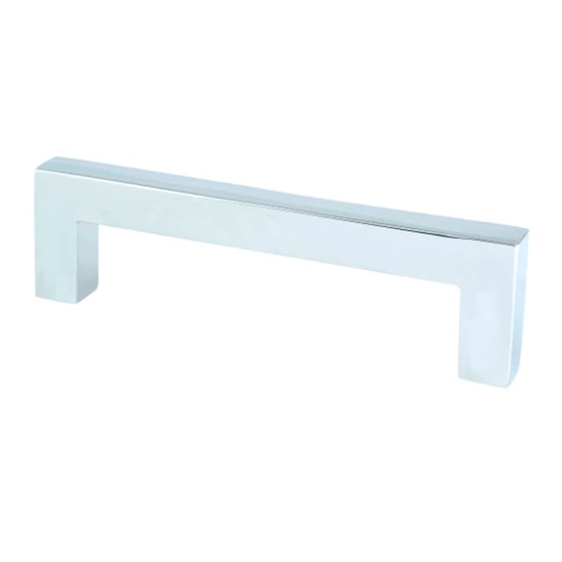 3-25/32" Square Pull, Polished Chrome