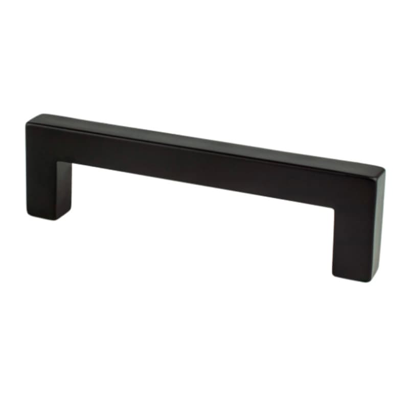 3-25/32" Square Pull, Matte Black